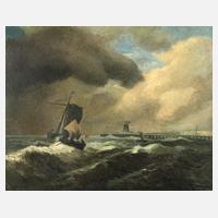 Alb. Conrad, Segelboot vor Küste111