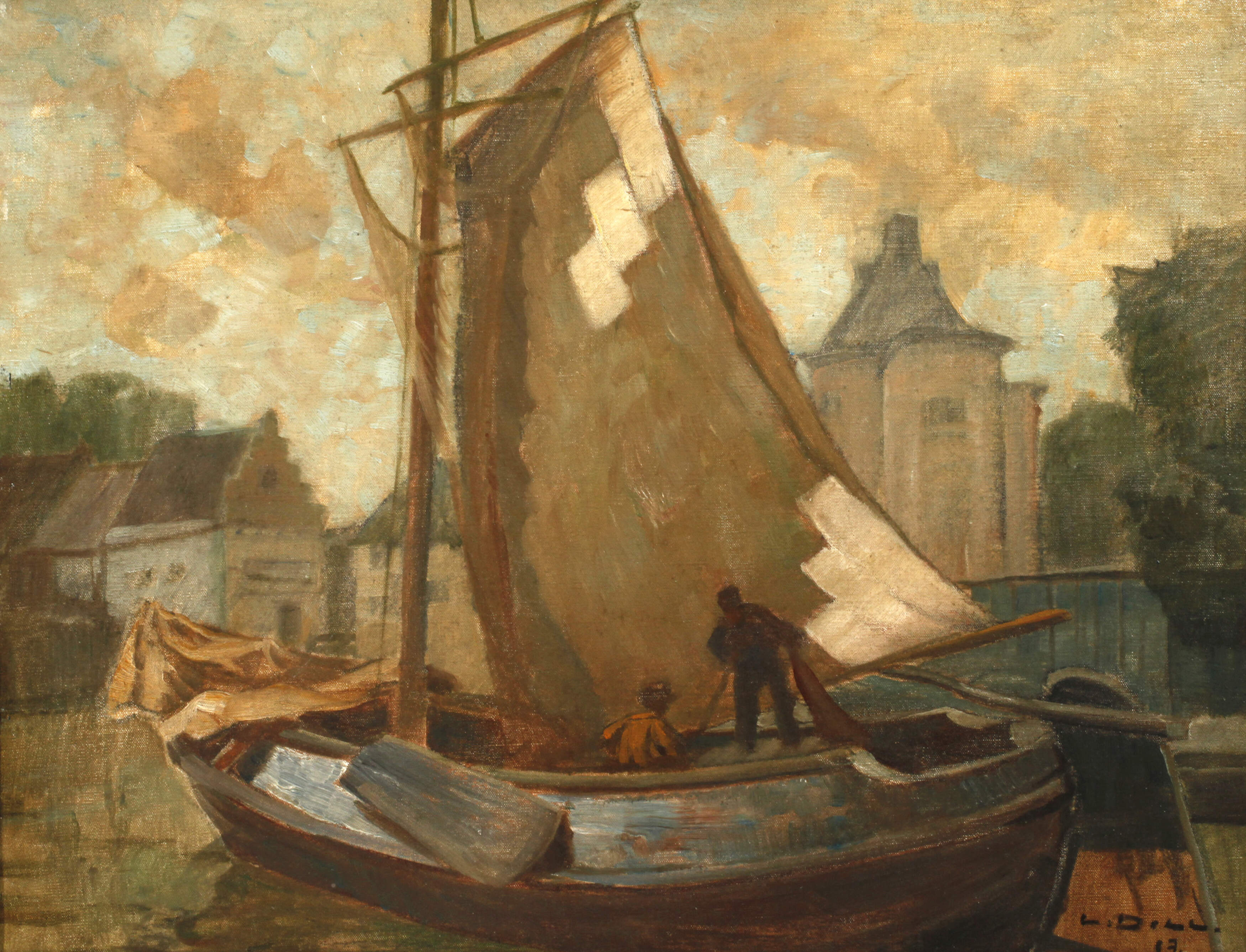 Ludwig Dill, Fischerboot in Enkhuizen