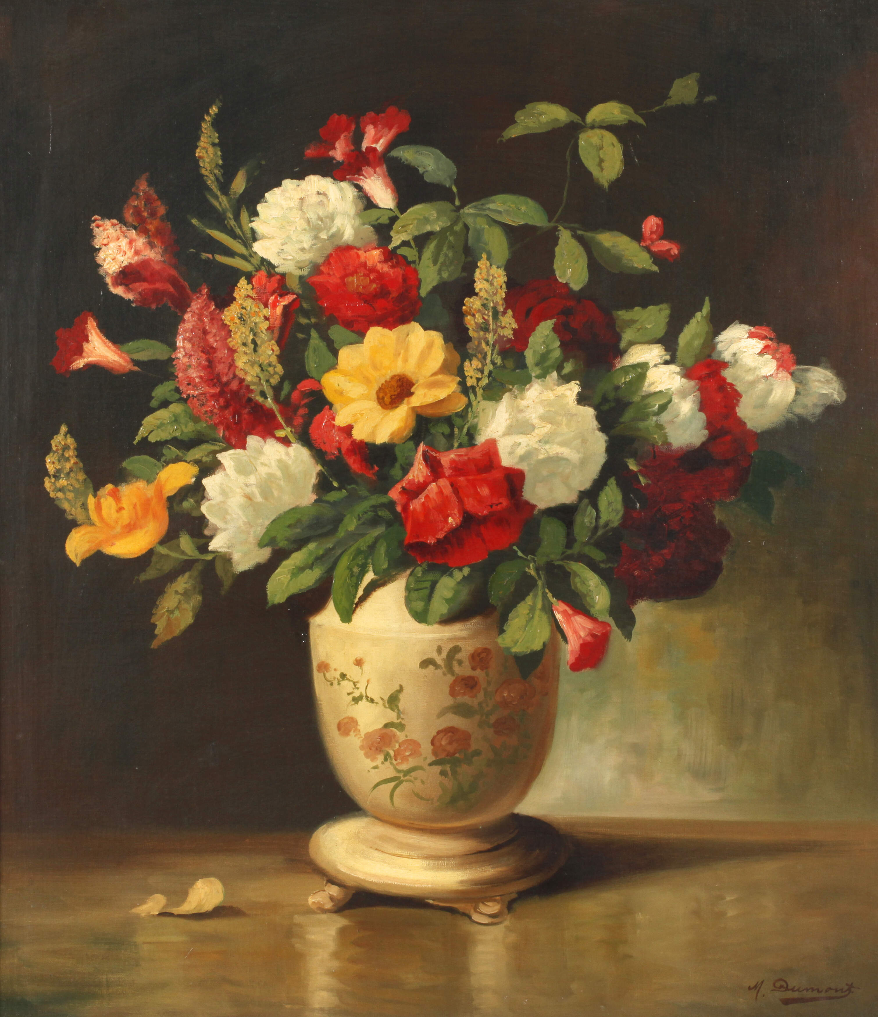 M. Dumont, Blumenstillleben