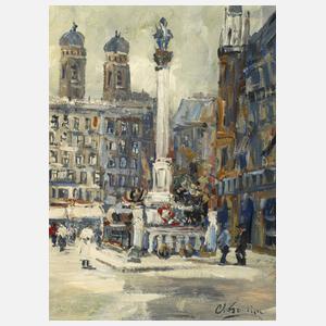Ch. Gordun, Die Mariensäule in München
