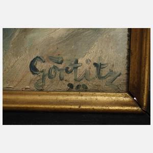 Friedrich Görtitz, Stillleben mit Weinflasche