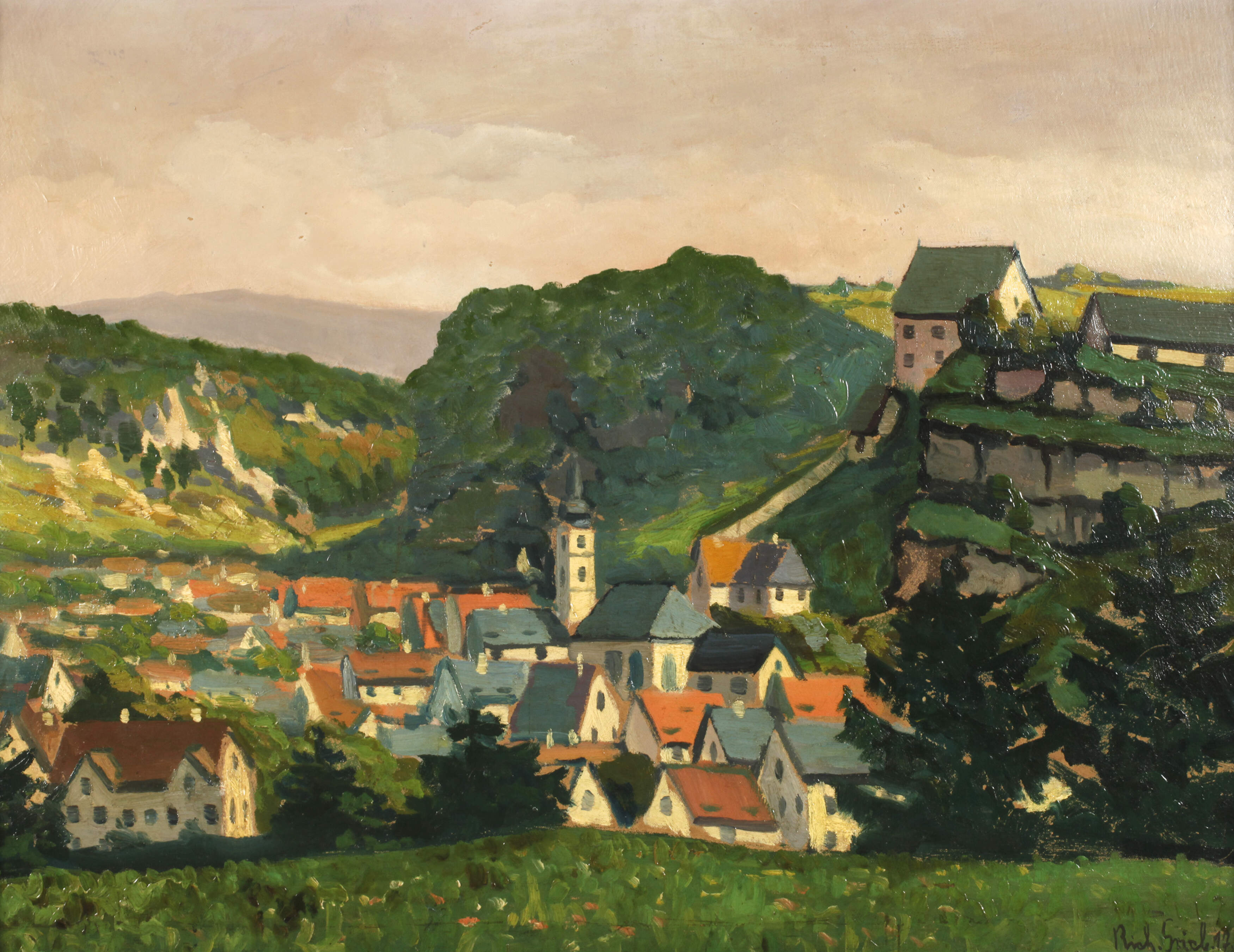 Richard Grieb, Blick auf Pottenstein