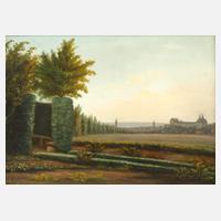 Oskar Gugg, Ansicht von Gotha mit Schloss Friedenstein von Osten111
