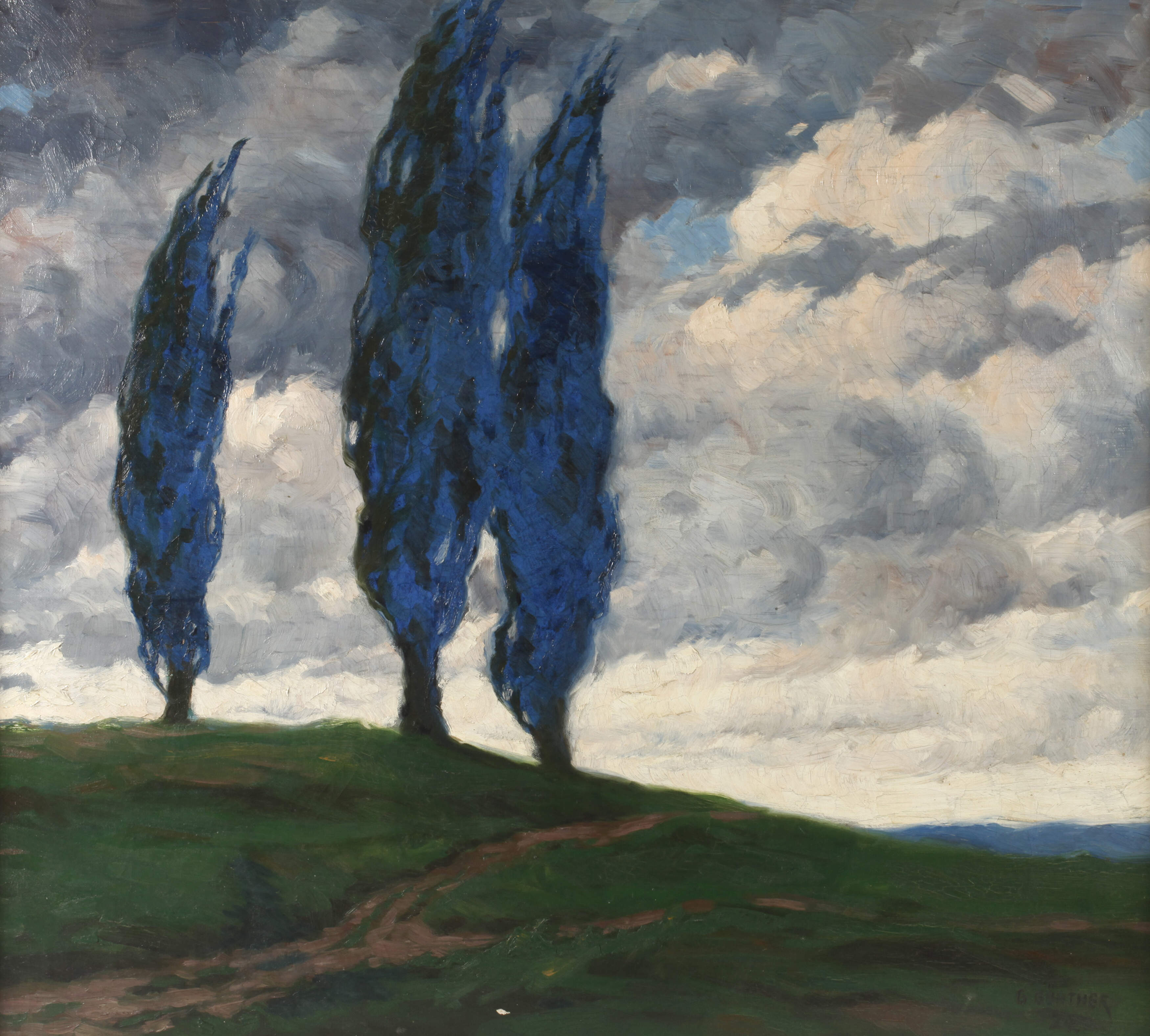G. Günther, Blaue Pappeln