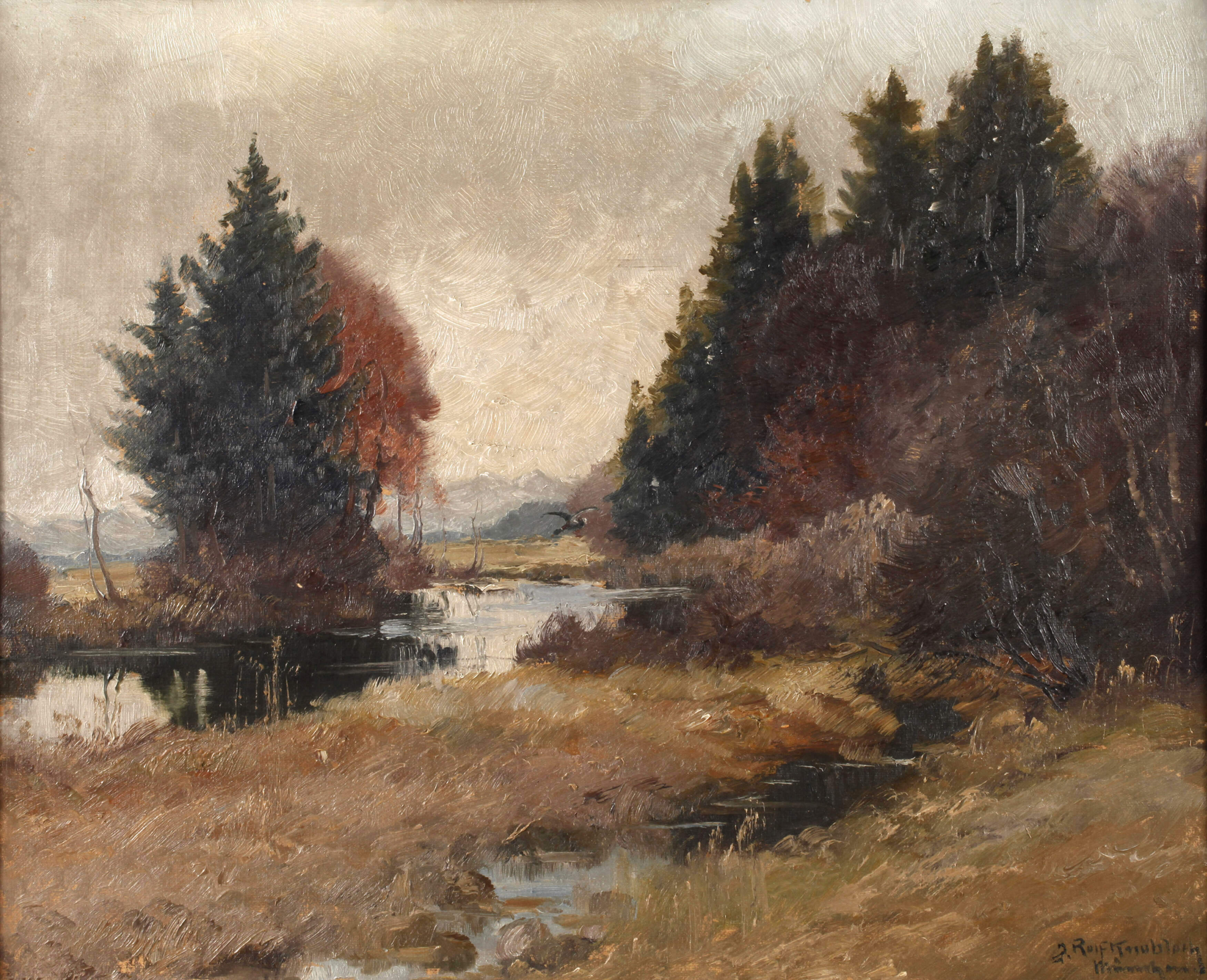 Josef Rolf Knobloch, Weiher am Waldrand