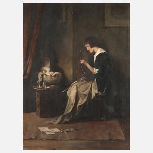 Endre Komáromi-Kacz, Mädchen mit Geige