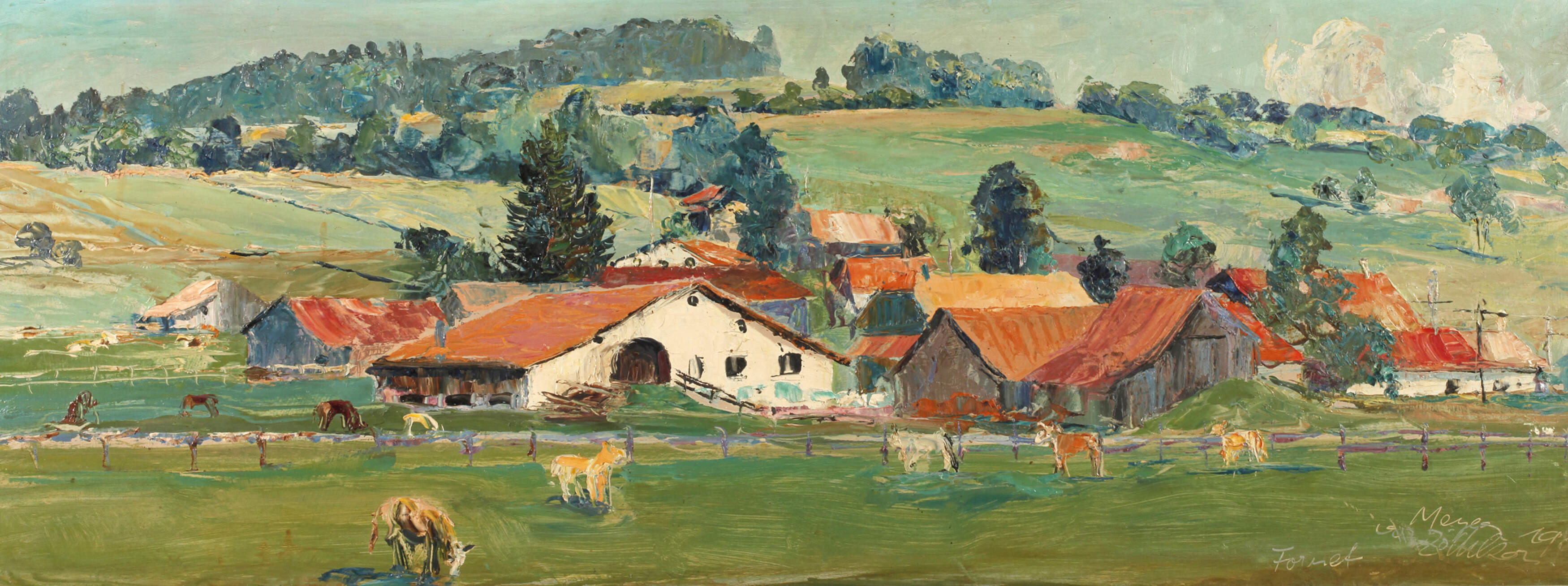 Hans Rudolf Meyer, Schweizer Bauernhof bei Zollikon