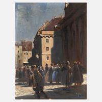 Fritz Nißle, attr., Städtische Szene111
