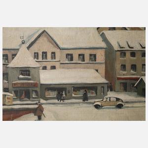 Otto Nückel, Stadtansicht im Winter