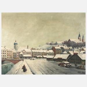 Otto Nückel, Stadtansicht im Winter