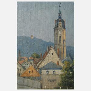 Max Oehler, Jena mit der Stadtkirche St. Michael