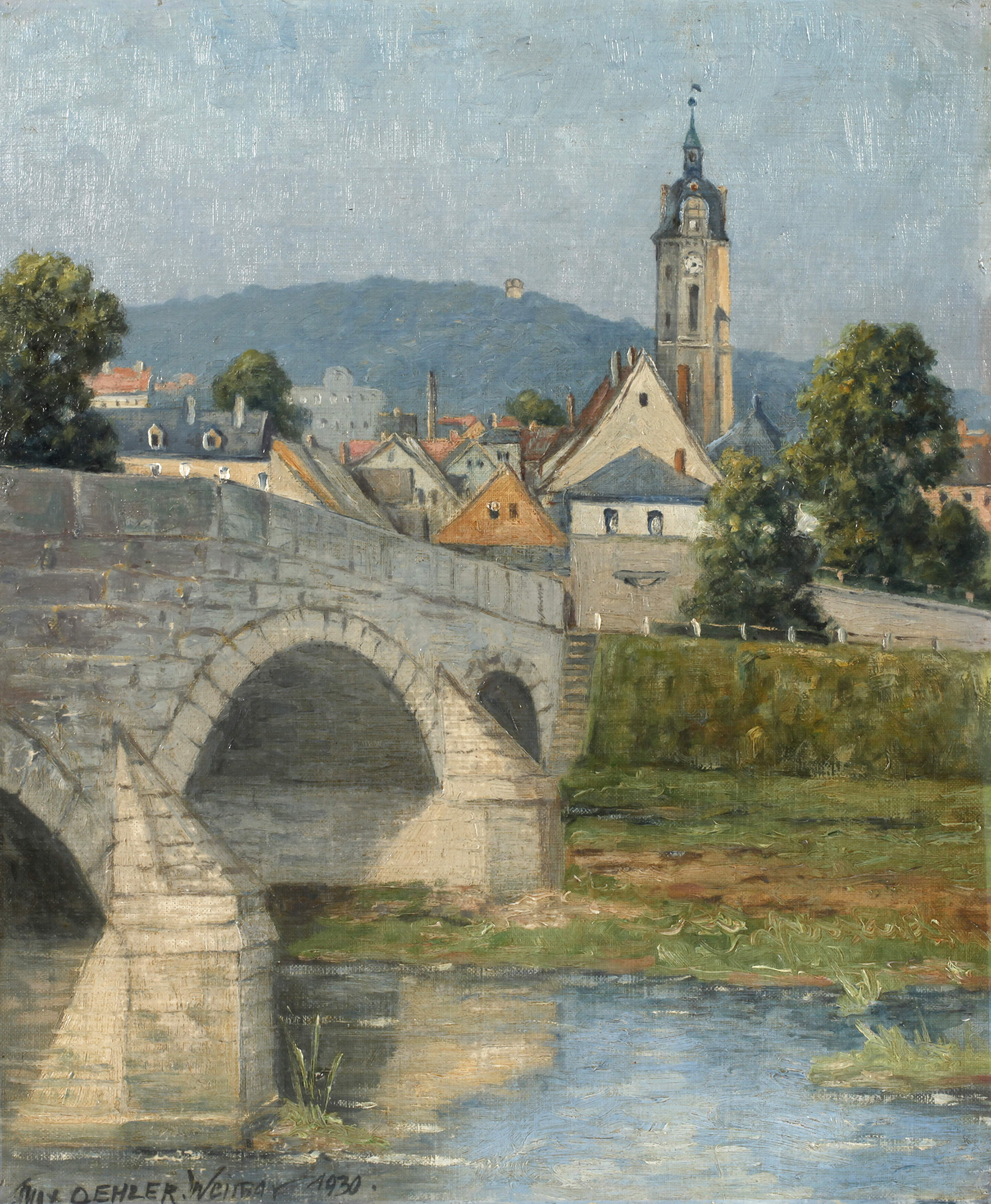 Max Oehler, Jena mit der Stadtkirche St. Michael
