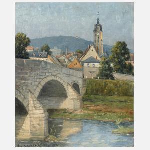 Max Oehler, Jena mit der Stadtkirche St. Michael