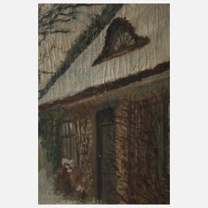 Herm. Petersen, Verschneiter Bauernhof