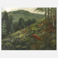 Friedrich Reimann, Rehe auf Waldlichtung111