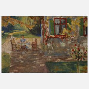 K. J. J. Schmitt, Garten an einem Herbsttag