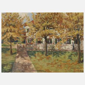 K. J. J. Schmitt, Garten an einem Herbsttag