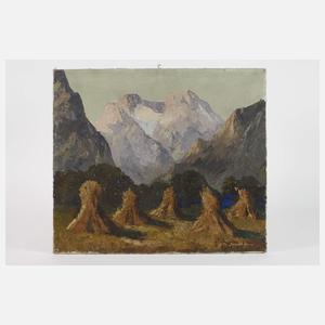 Hermann Schmitzbonn, Erntelandschaft im Gebirge