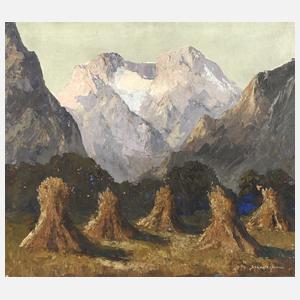 Hermann Schmitzbonn, Erntelandschaft im Gebirge