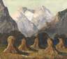 Hermann Schmitzbonn, Erntelandschaft im Gebirge