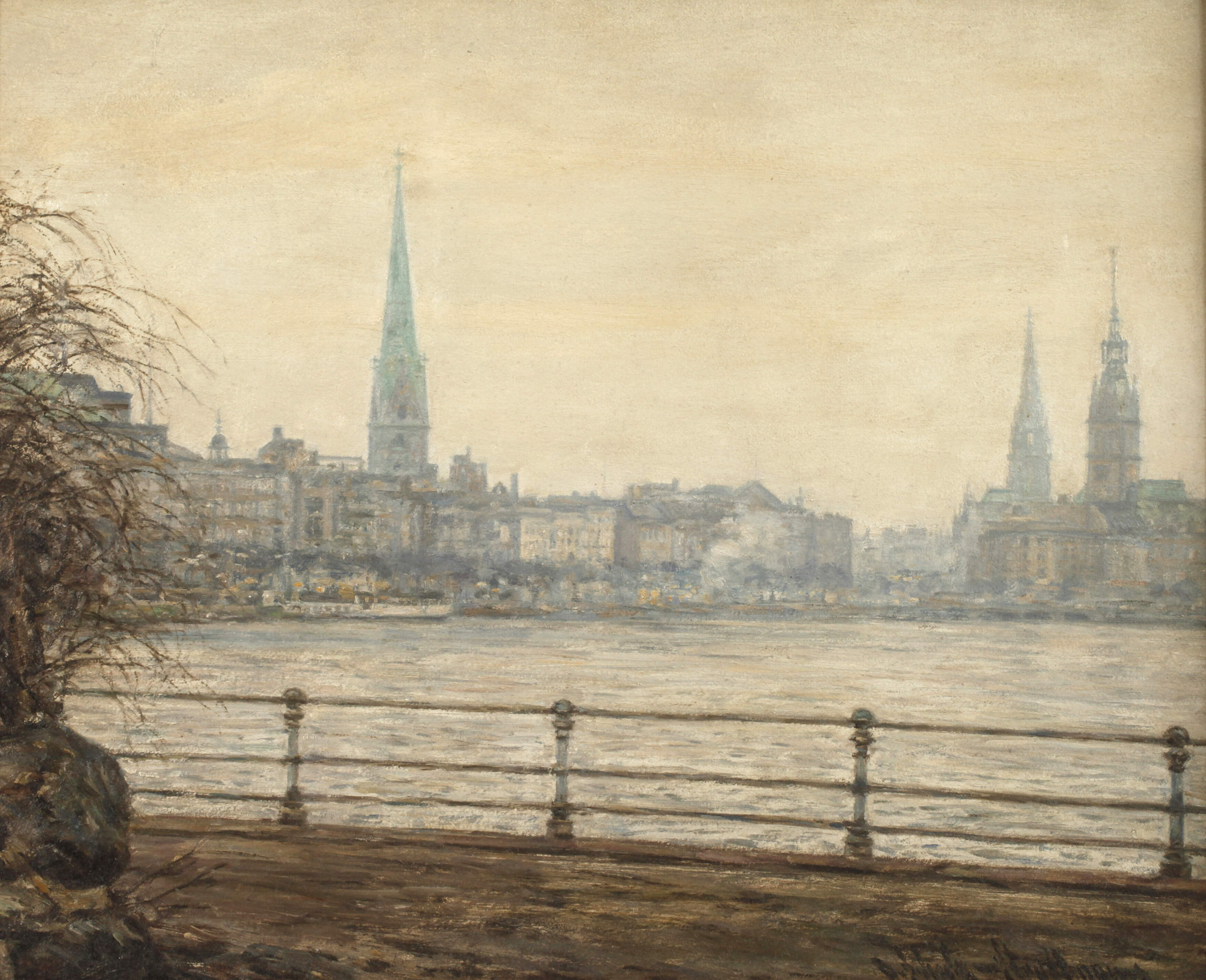 Otto Schulz-Stradtmann, Binnenalster Hamburg