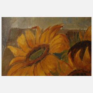 Alois Seidl, Stillleben mit Sonnenblumen