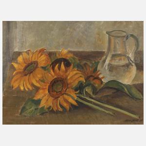 Alois Seidl, Stillleben mit Sonnenblumen