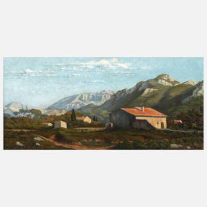 Ch. Thibault, Mediterrane Berglandschaft