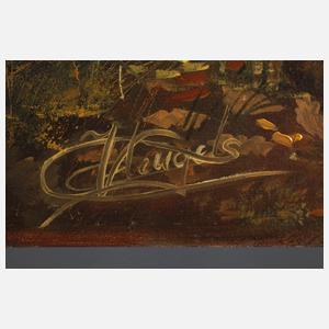 Christiane Vleugels, Herbstwald mit Wild