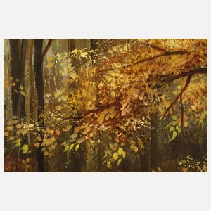 Christiane Vleugels, Herbstwald mit Wild