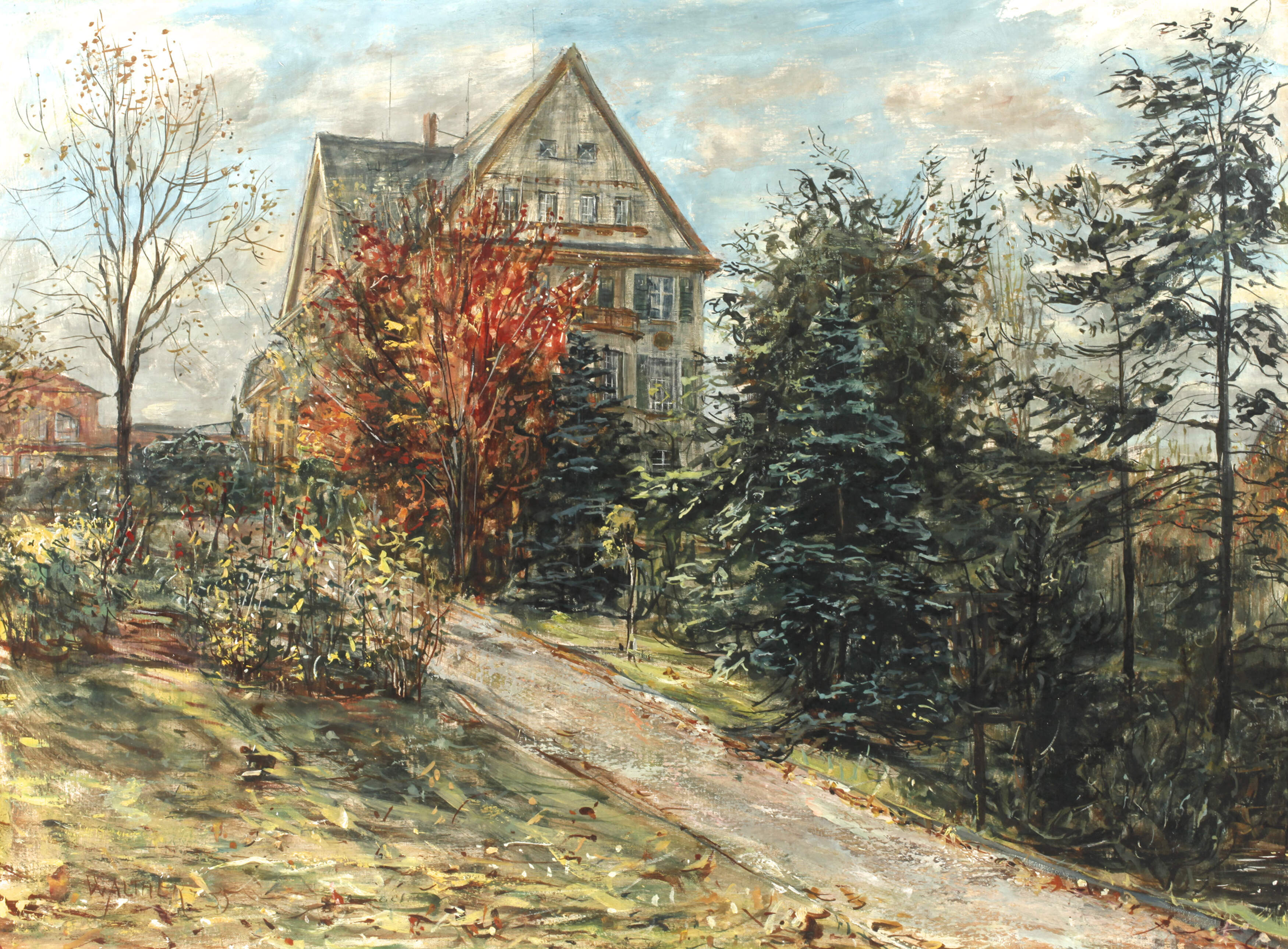 Karl Walther, Villa im Garten
