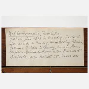 Teodoro Wolf-Ferrari, Feld mit Getreidegarben