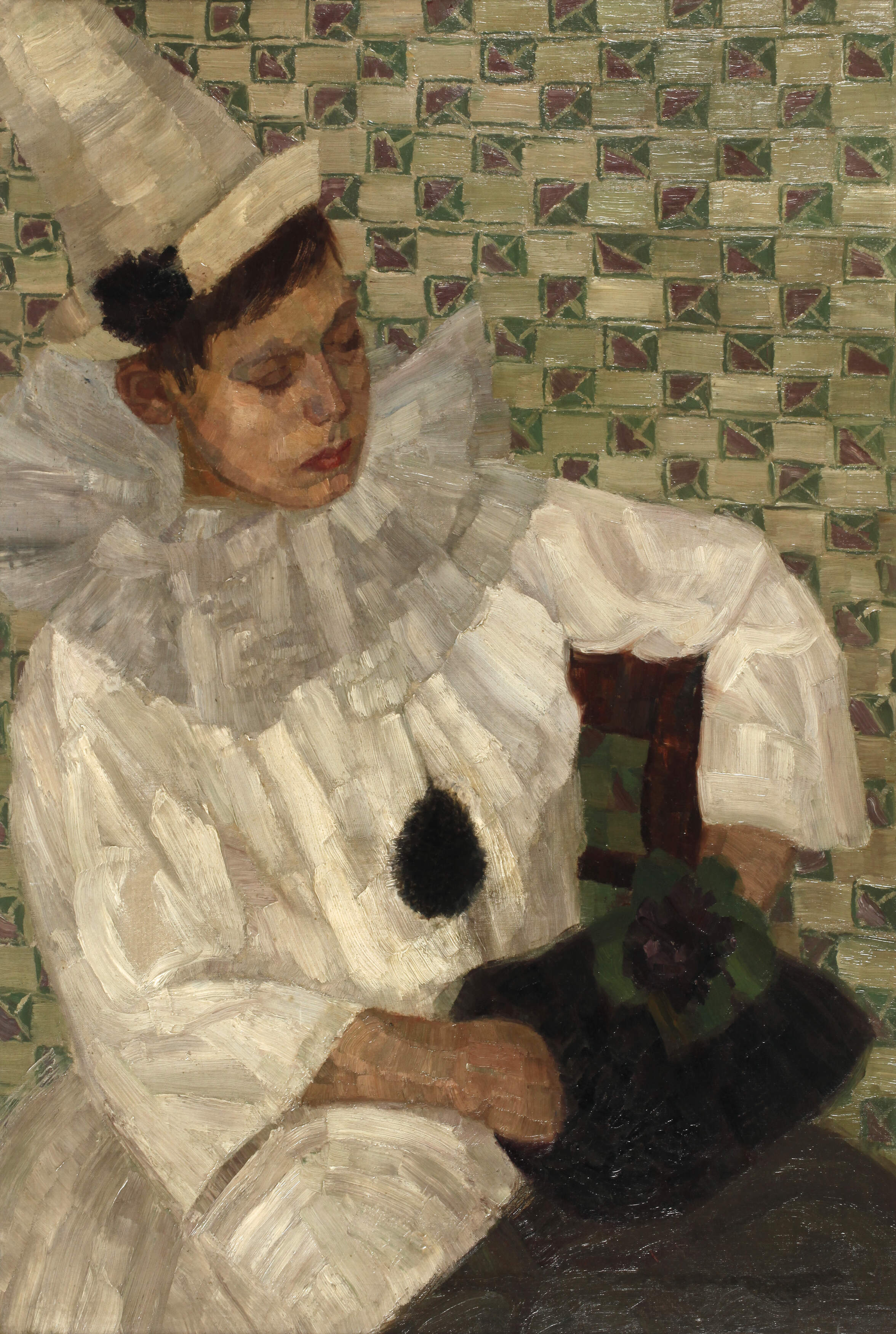Junger, Sitzender Pierrot
