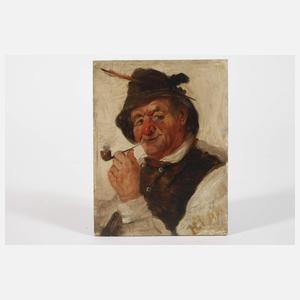 Rauchender Bauer