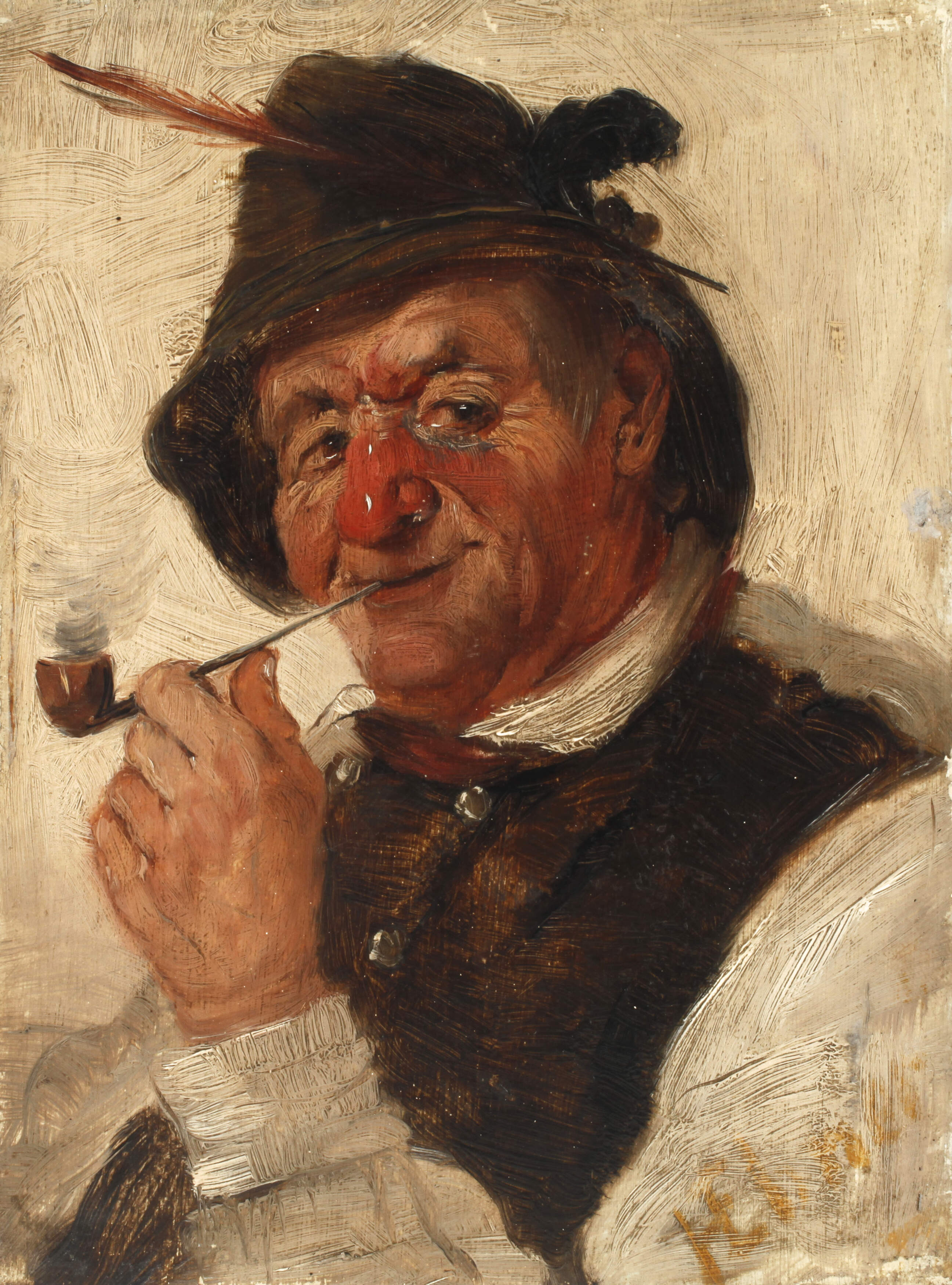 Rauchender Bauer