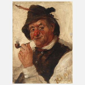 Rauchender Bauer