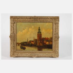 Oudeschans mit Montelbaanstoren in Amsterdam