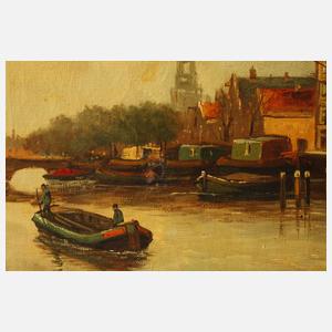 Oudeschans mit Montelbaanstoren in Amsterdam