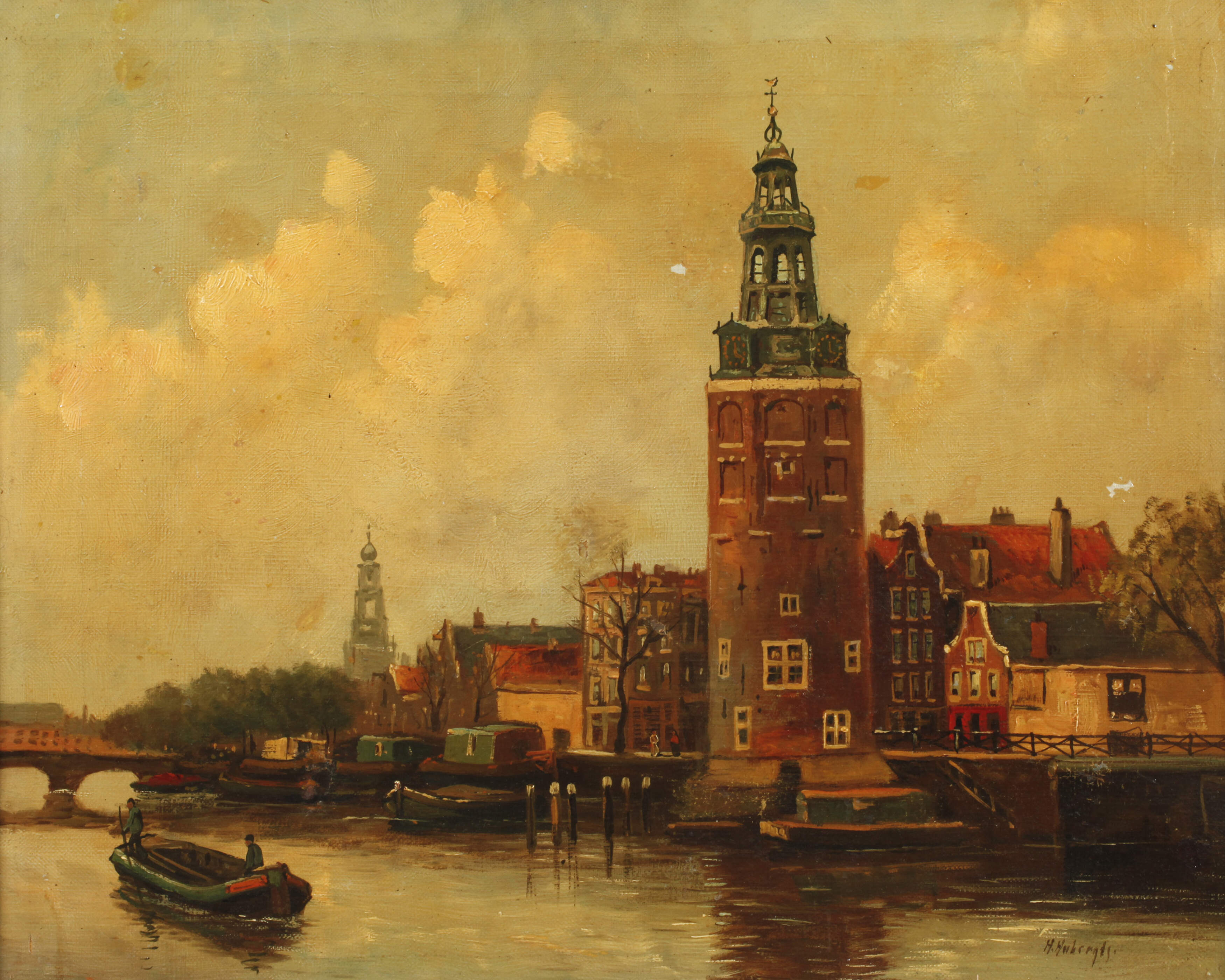 Oudeschans mit Montelbaanstoren in Amsterdam