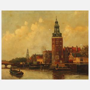 Oudeschans mit Montelbaanstoren in Amsterdam