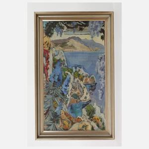 Walter Depas, attr., "Frühling im Gehöft in Capri"