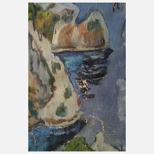 Walter Depas, attr., "Frühling im Gehöft in Capri"