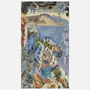 Walter Depas, attr., "Frühling im Gehöft in Capri"