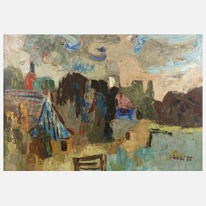 Arnold Fritz, Abstrakte Dorflandschaft