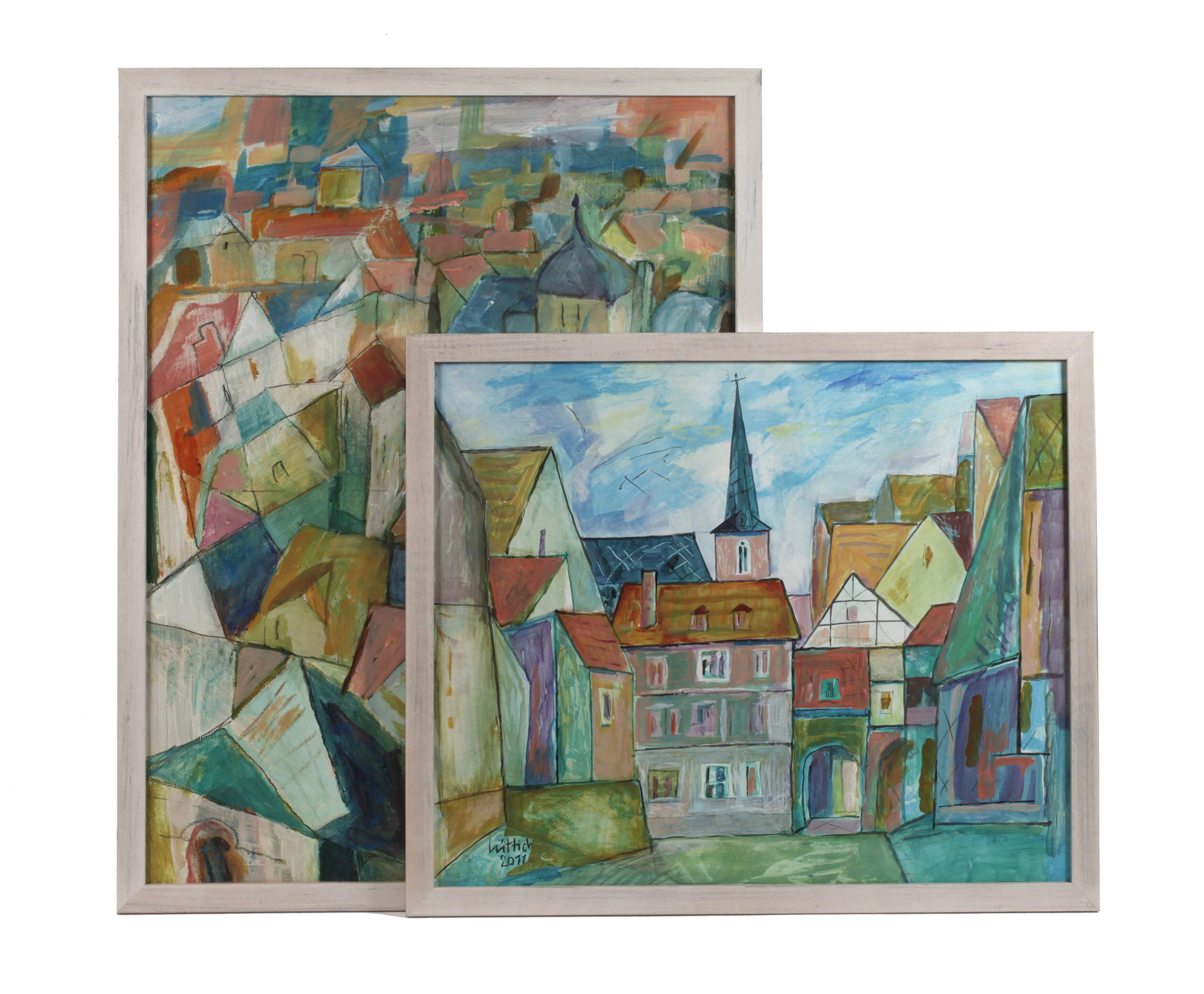 Christian Lüttich, Paar Stadtansichten