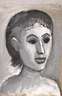 A. R. Penck, attr., Frauenportrait nach rechts
