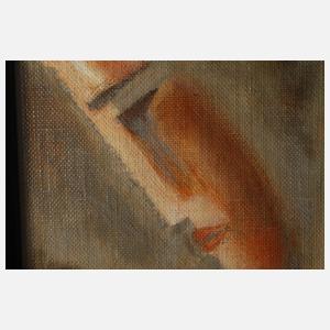 Carl Schlemmer, "Kopf mit erhobener Hand"