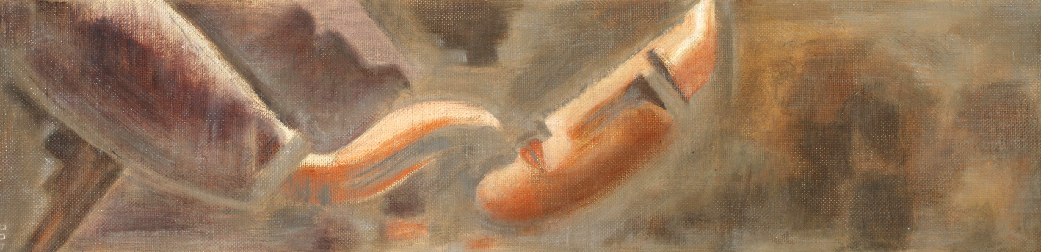 Carl Schlemmer, "Kopf mit erhobener Hand"
