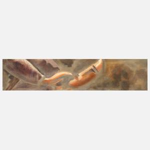 Carl Schlemmer, "Kopf mit erhobener Hand"