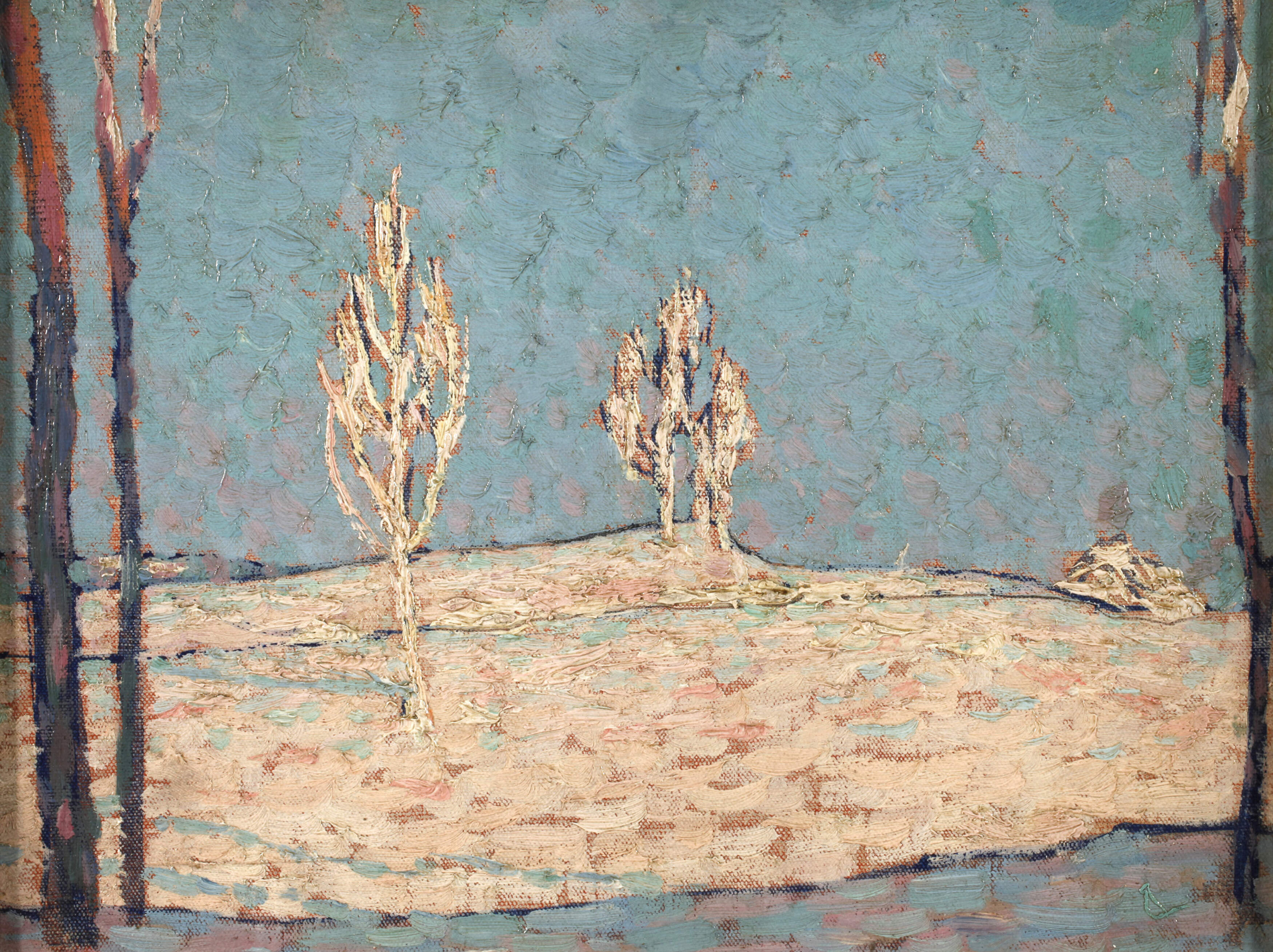 Impressionistische Winterlandschaft